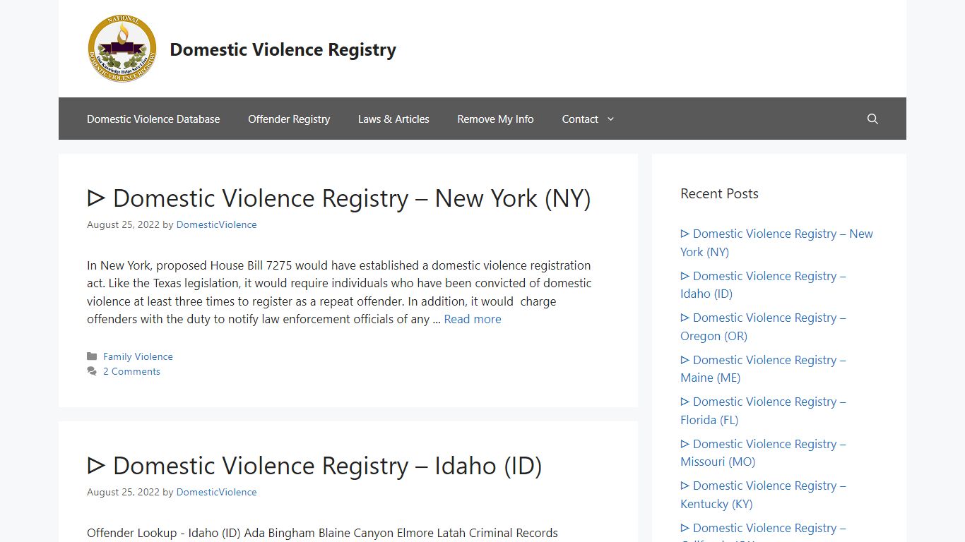 ᐅ Domestic Violence Registry – Illinois (IL)